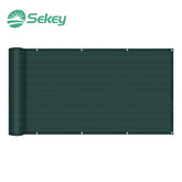 Sekey balcony privacy screen made of 220 g/m² HDPE, green